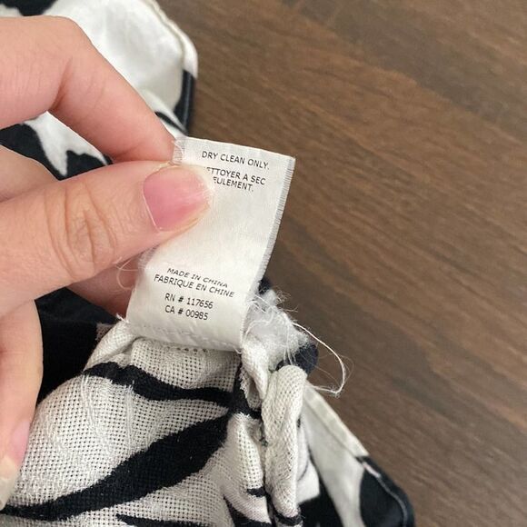 Thakoon White Black Cotton Gauze Floral Print Peplum Side Cutout Top Size 0 - Picture 5 of 11